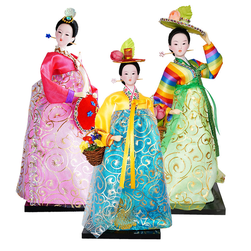 Korean Lifestyle Items - 30CM Koreanische Nationale Puppe Hochzeit Kreative