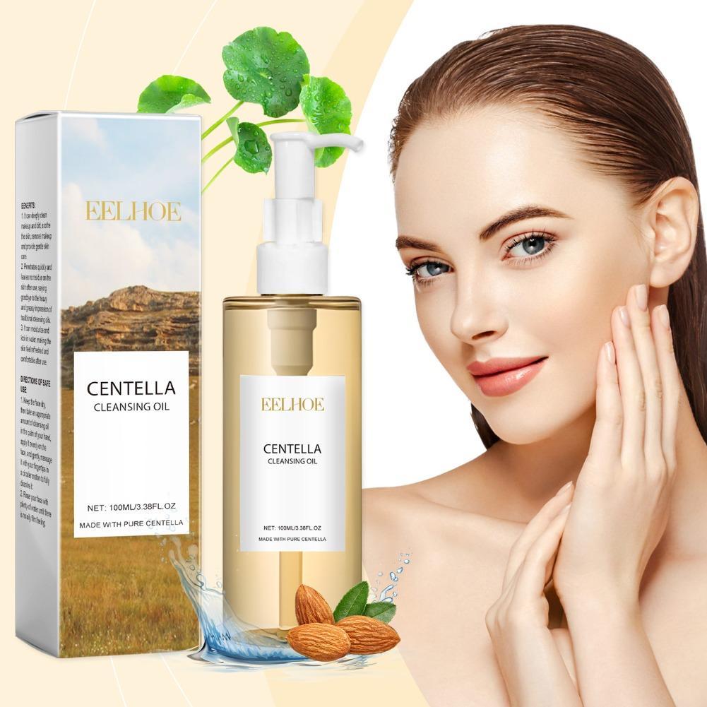 Korean Skincare Routine - Centella Hautpflege-Set Reinigungsöl Gesichtsreiniger Serum Barriere-Reparatur